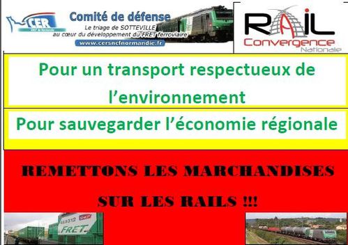 Trains du quotidien autour de Rouen : tract du collectif de la CNR SOS Gares