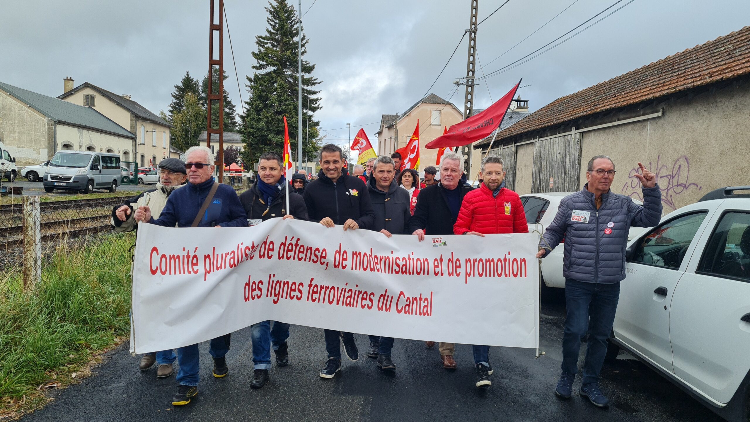 Retour sur le rassemblement du 21 octobre 2023 à Saint-Chély d'Apcher pour la ligne de l'Aubrac